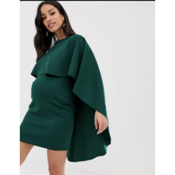 ASOS Dresses & Skirts - ASOS Maternity Cape Mini Scuba bodycon dress